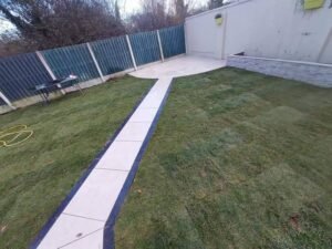 porcelain paving , raised beds with cladding finish (5)